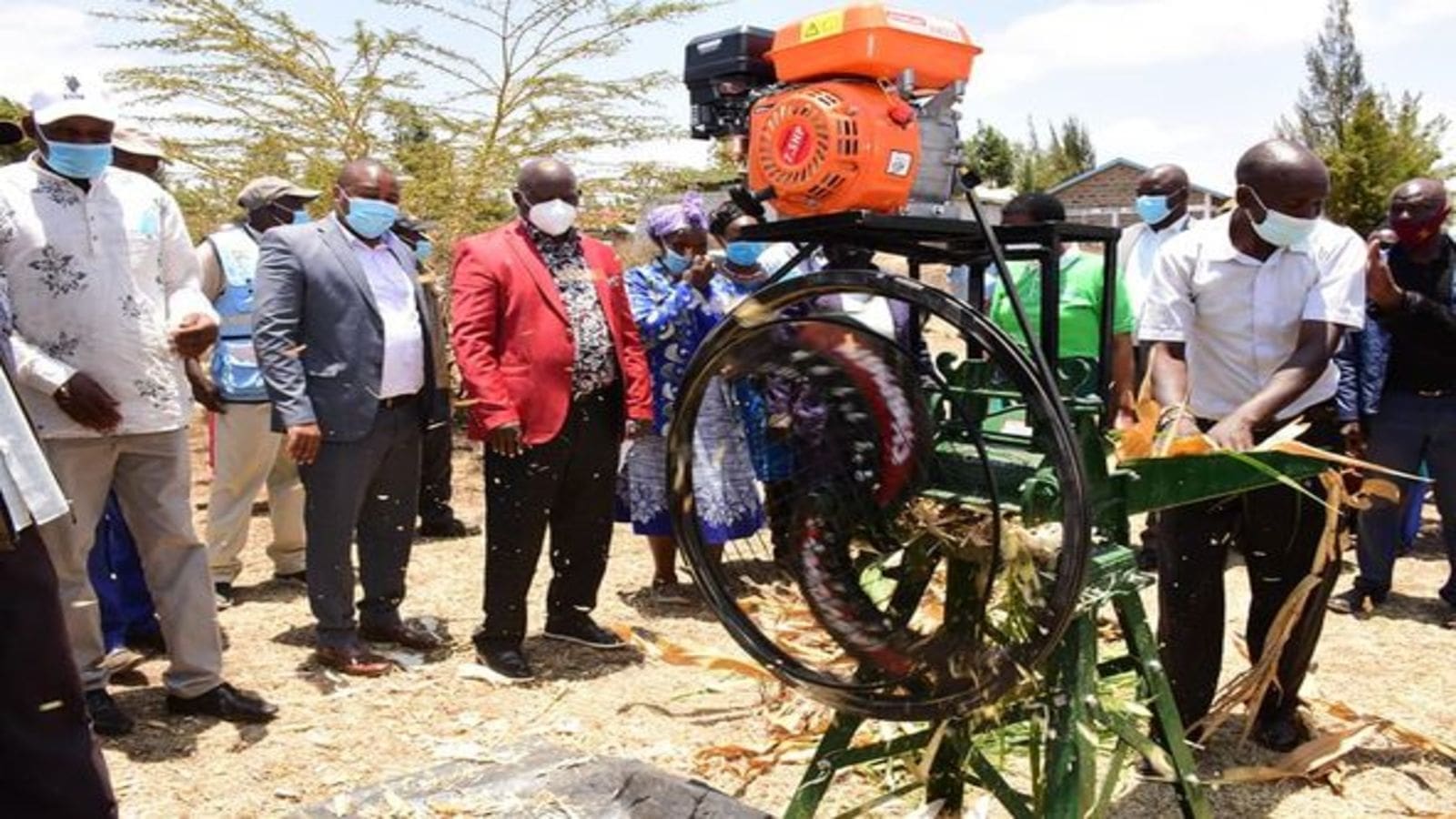 Dairy farmers in Kenya’s Nyeri county profit from machine donation