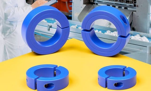Stafford Manufacturing introduces food-grade blue Acetal shaft collars for enhanced safety in food industry